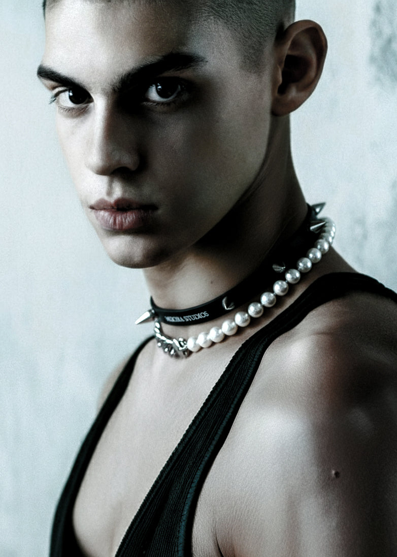 Pearl & Chunky chain Necklace NP19 - MEKERA STUDIOS