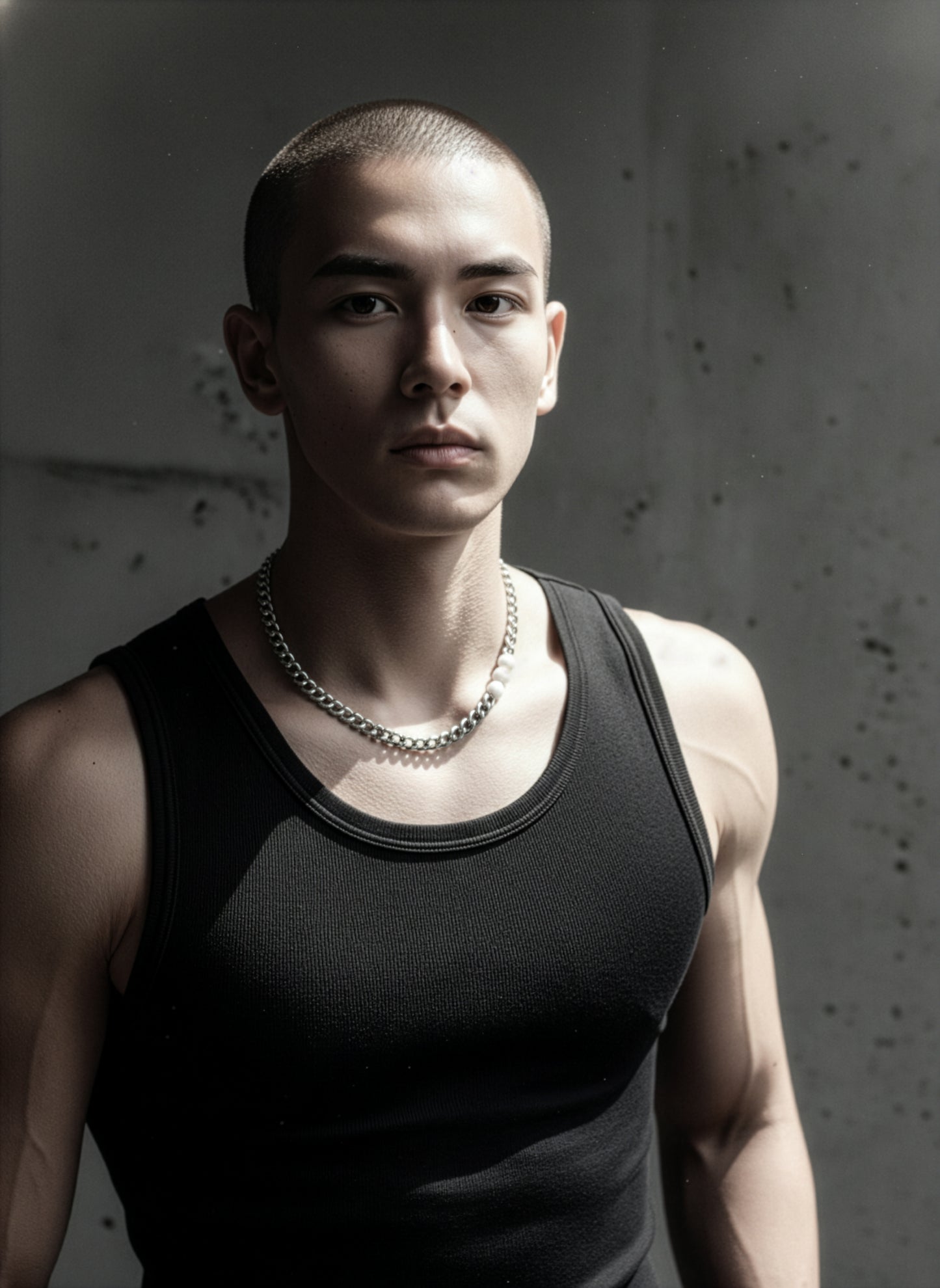 RTB-N7-White Pearl Cuban Chain Mix Necklace Stainless steel - MEKERA STUDIOS