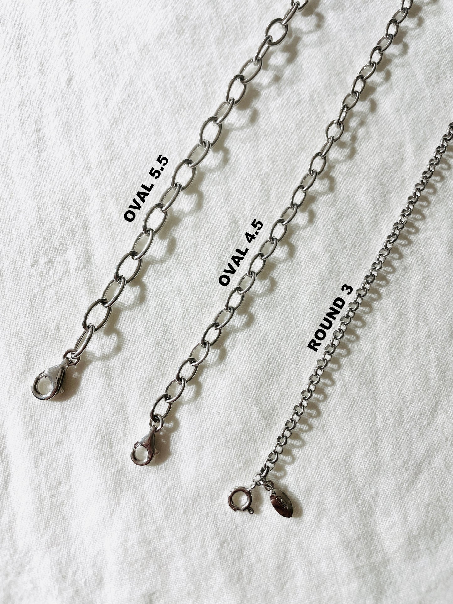 925 Sterling Silver Chain Necklace, Minimalist Everyday Layering Jewelry