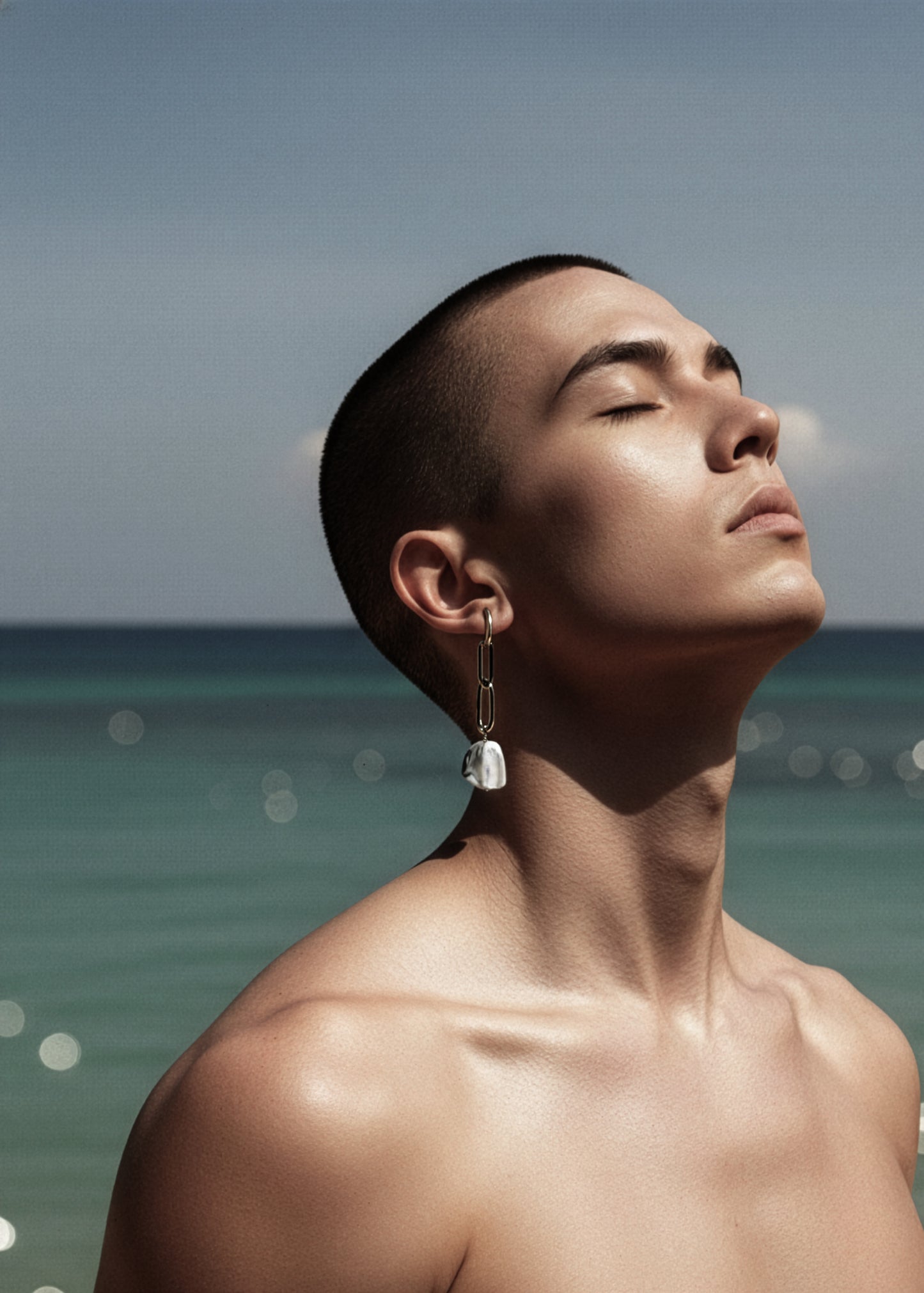 Pearl Gold Earrings J-9 Collection { J } Baroque Pearl - MEKERA STUDIOS