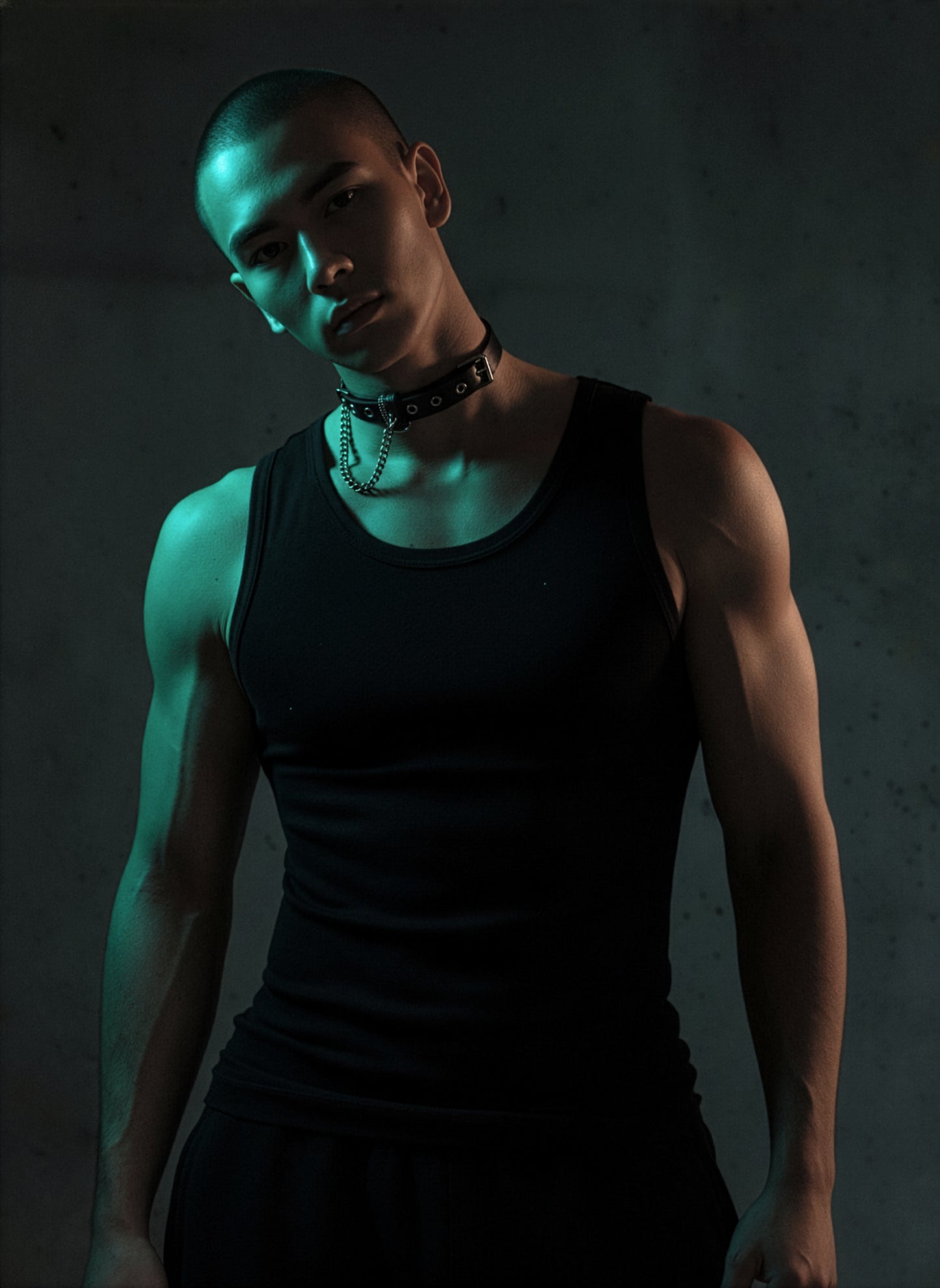 Handcrafted Italian Leather Choker M-2 Limited Edition Handcrafted - MEKERA STUDIOS