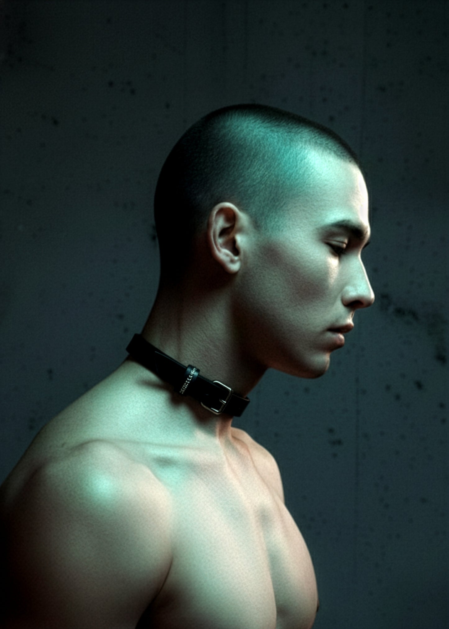 Handcrafted Italian Leather Choker M-3 Limited Edition Handcrafted - MEKERA STUDIOS