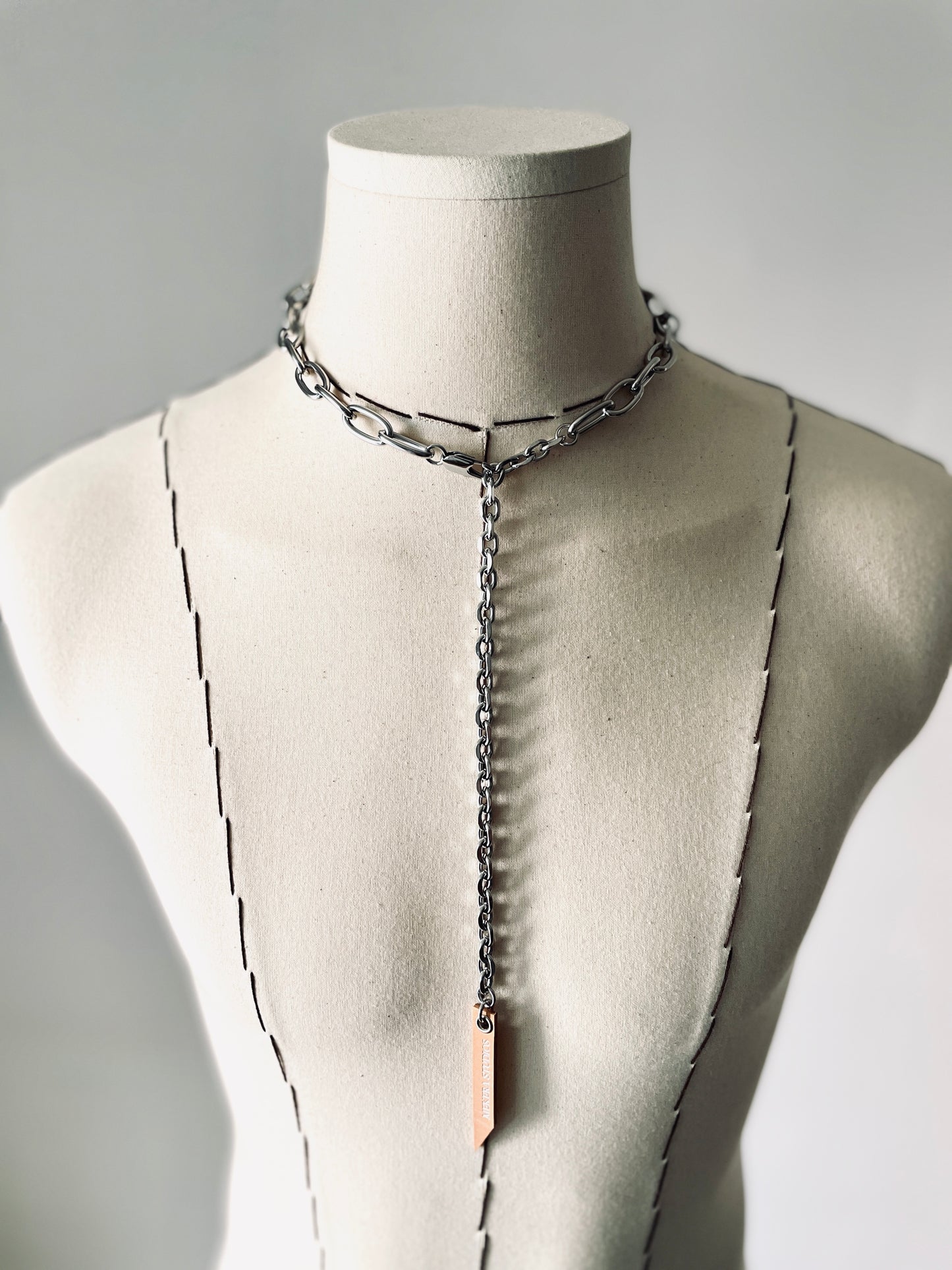 SCR1 Necklace Long chain Choker - MEKERA STUDIOS