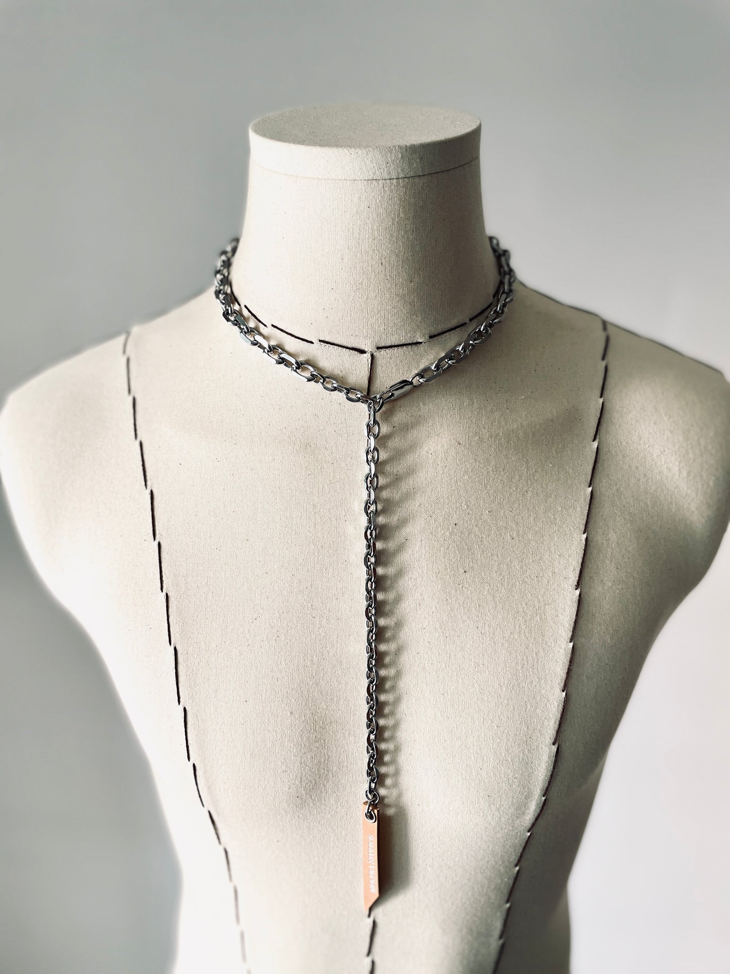 SCL1 Necklace Long chain Choker - MEKERA STUDIOS