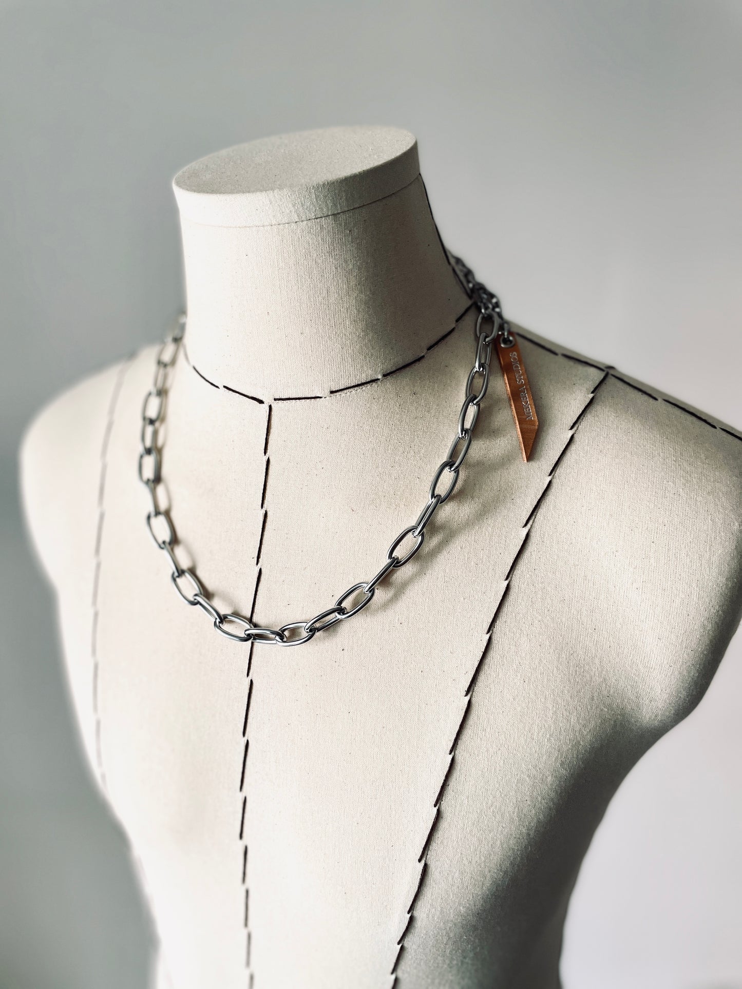 SCR1 Necklace Long chain Choker - MEKERA STUDIOS