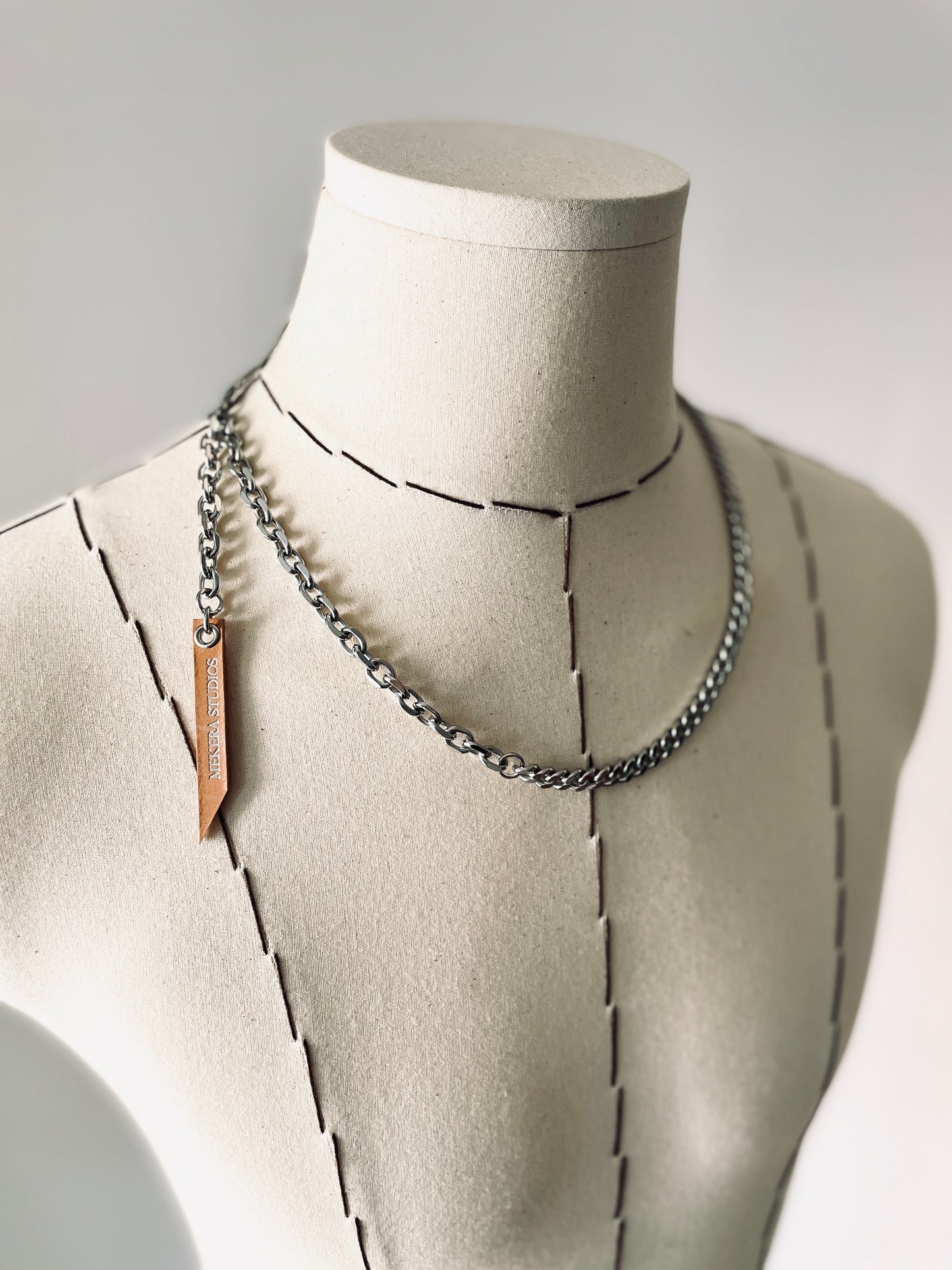 SCL1 Necklace Long chain Choker - MEKERA STUDIOS