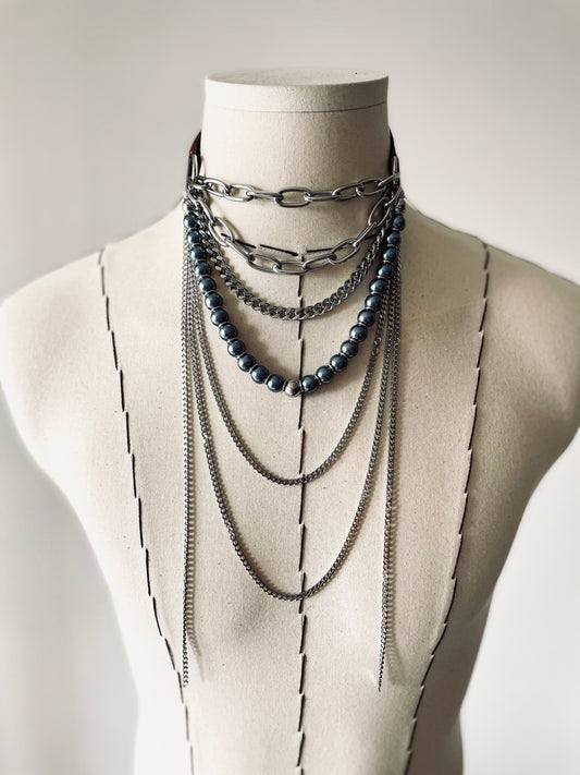 LX3 Choker Necklace Leather Chain - MEKERA STUDIOS