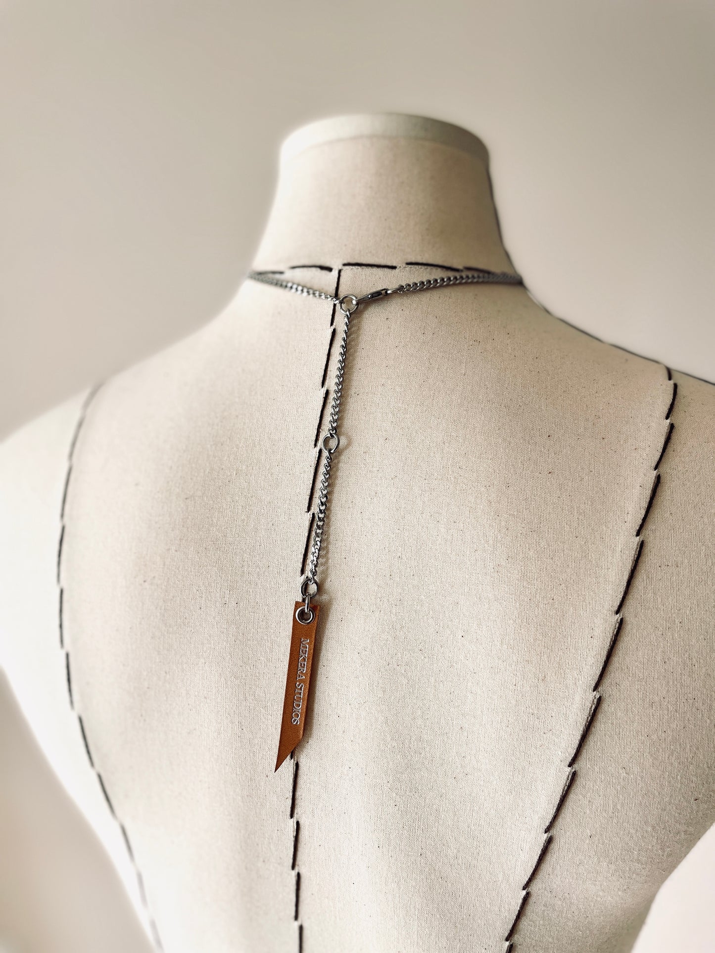 Diamond PDN3-Oval PDN3-ROUND Necklace Choker uncut Diamond pendant - MEKERA STUDIOS