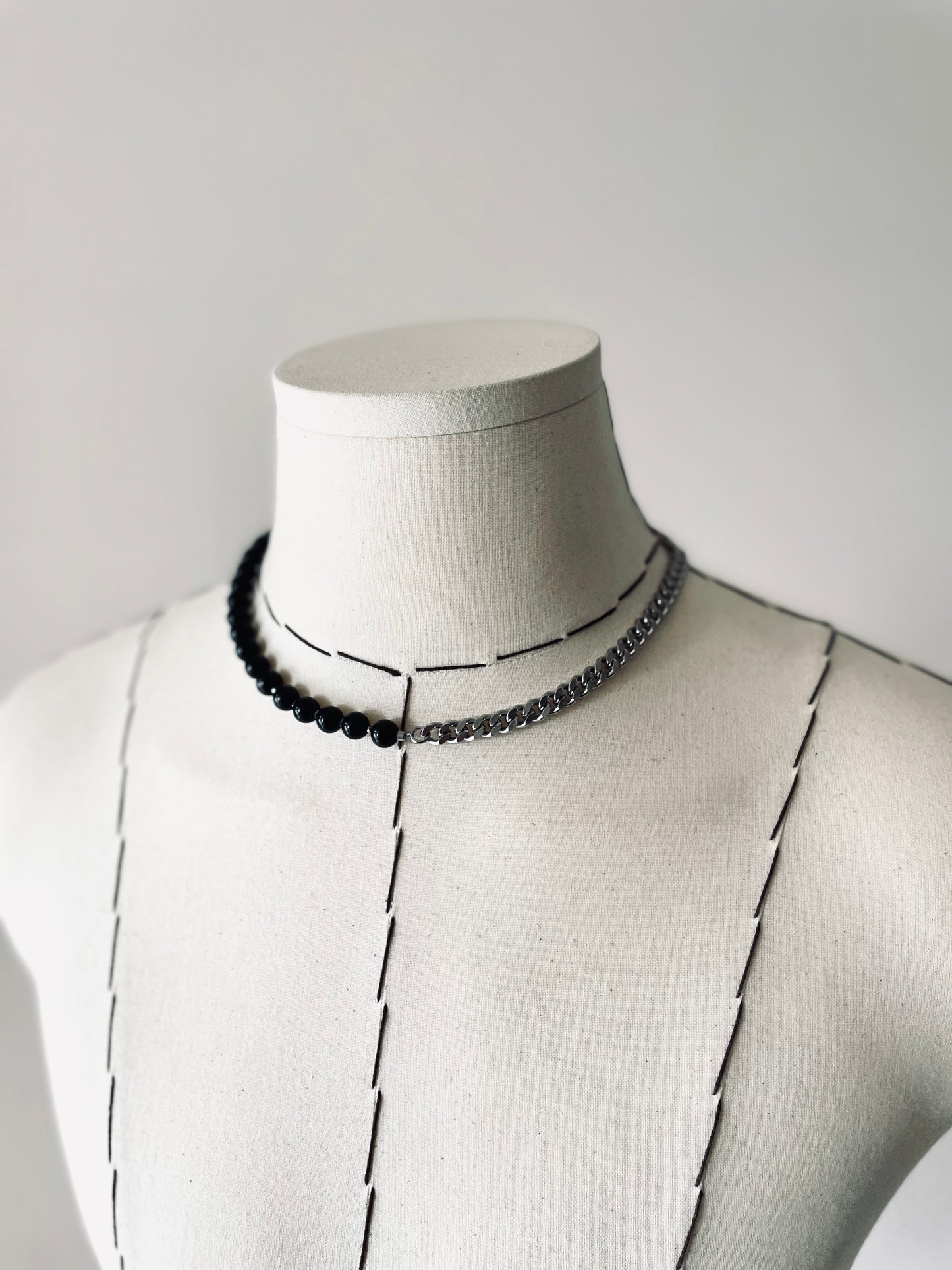 VXS4 Necklace Long chain Choker-MEKERA STUDIOS