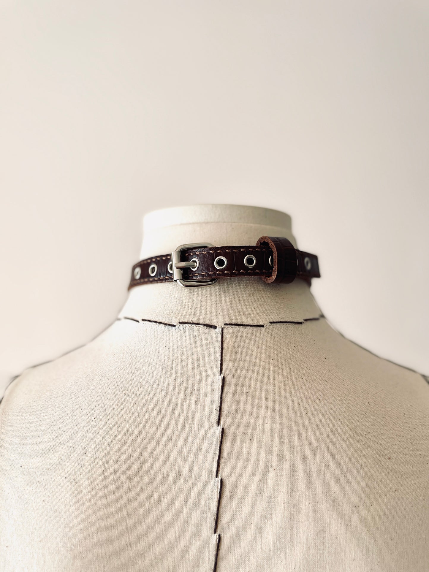 LXX6 Choker Necklace Leather Chain For women For men - MEKERA STUDIOS