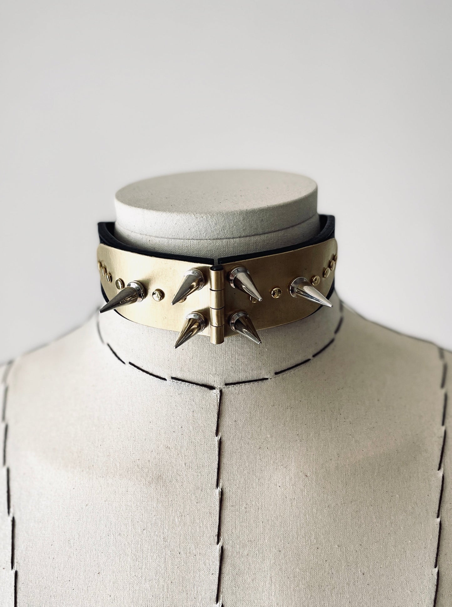 The K-1 Statement Choker Necklace Leather - MEKERA STUDIOS