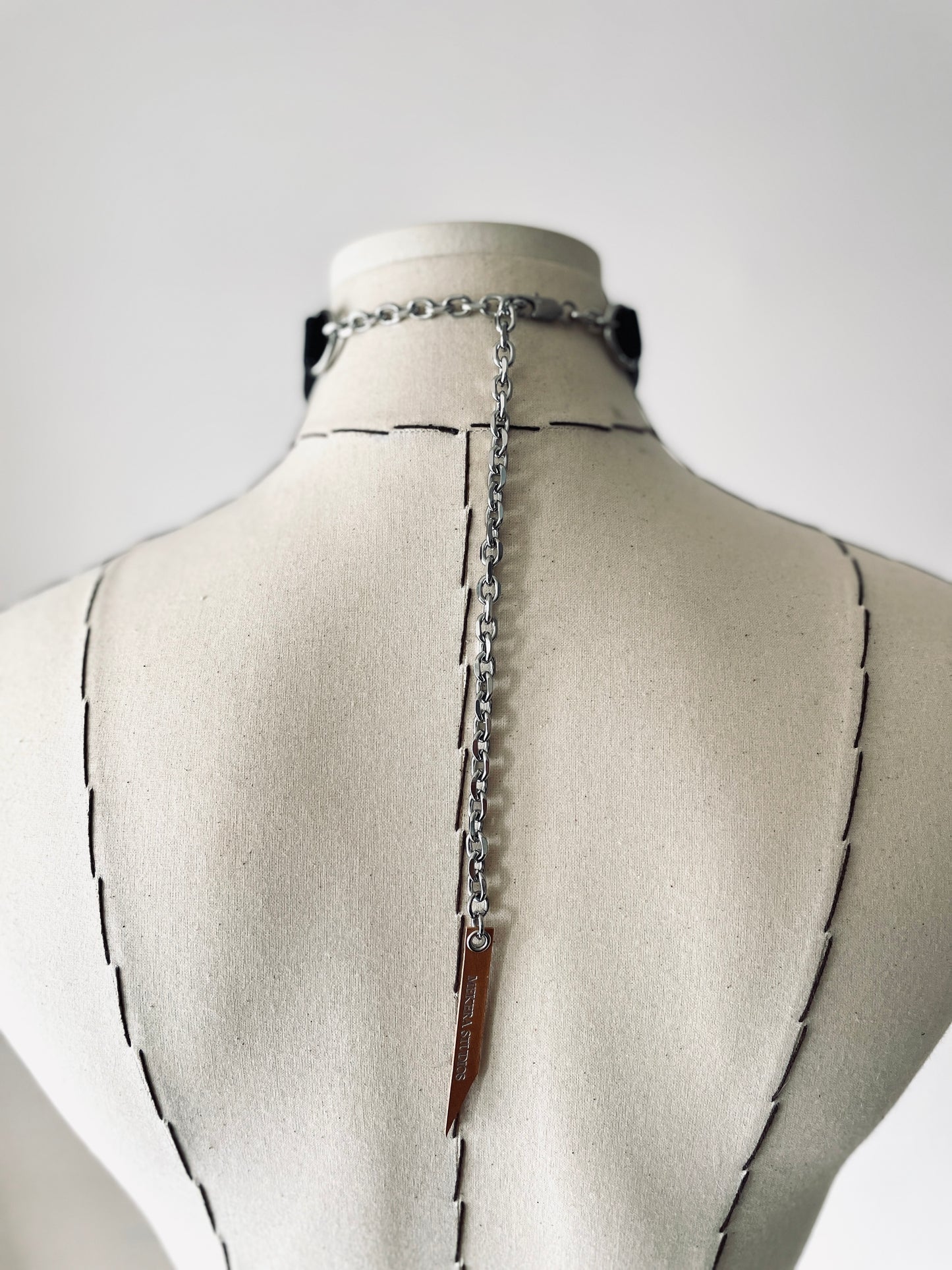 The K-1 Statement Choker Necklace Leather - MEKERA STUDIOS