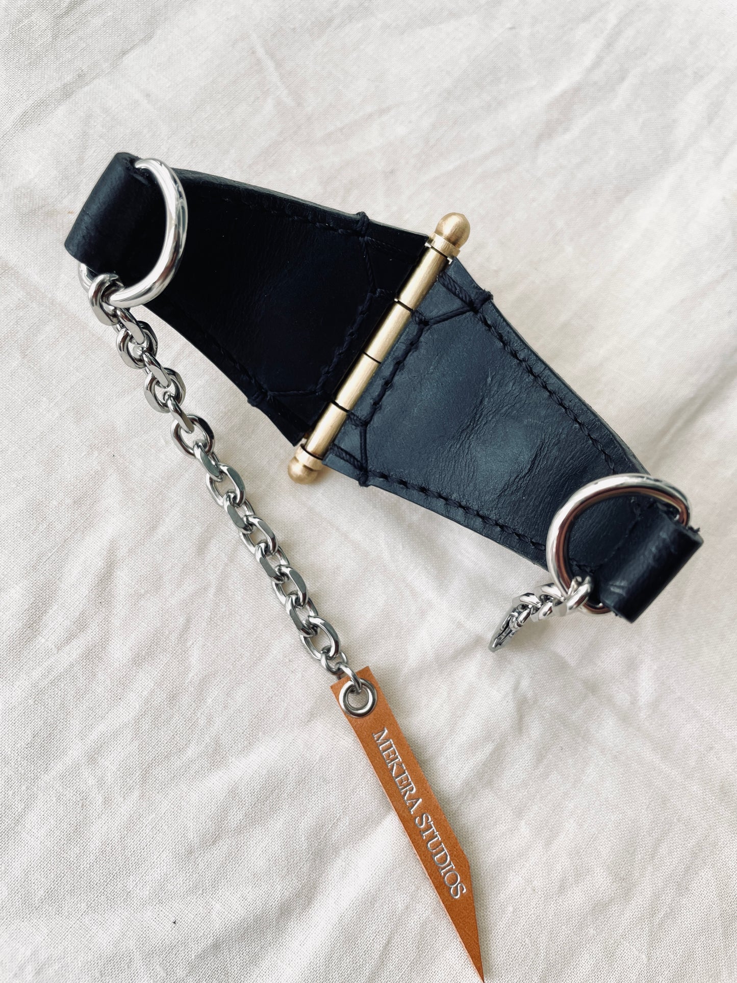 The K-2 Leather Bracelet Spike Chain - MEKERA STUDIOS