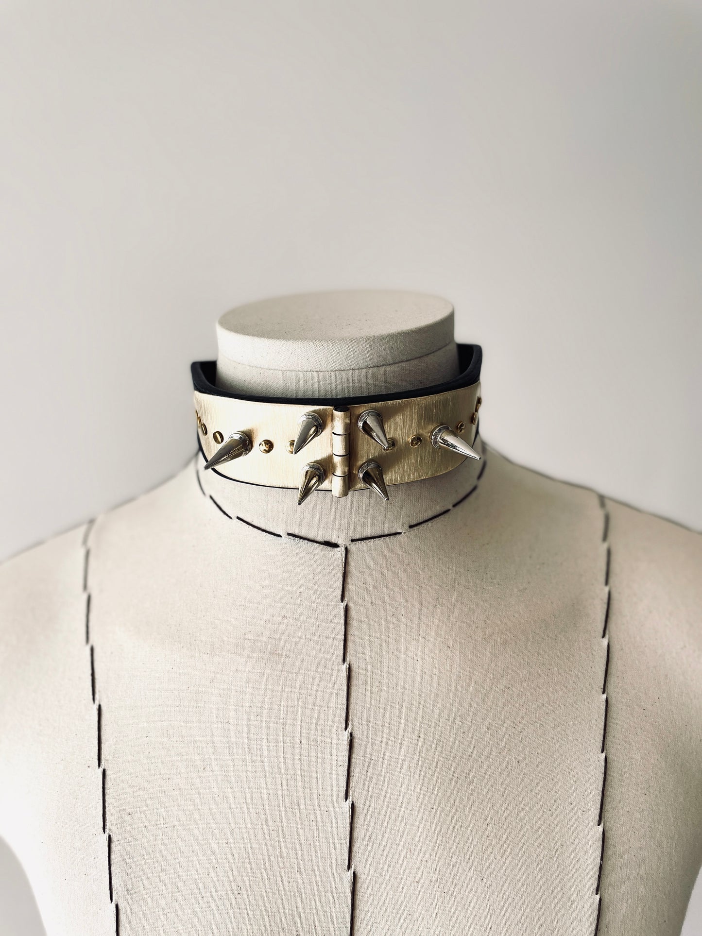 The K-1 Statement Choker Necklace Leather - MEKERA STUDIOS