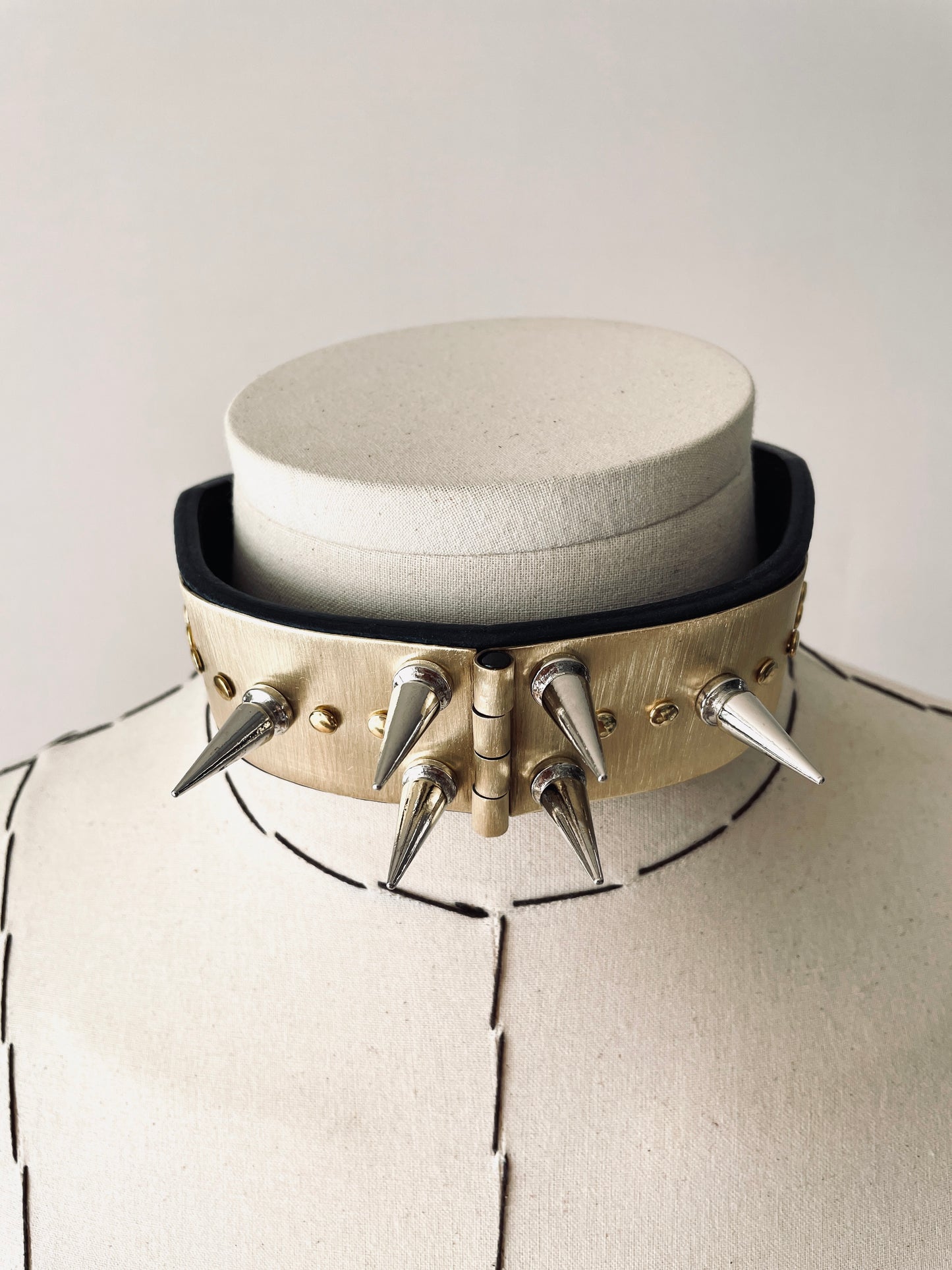 The K-1 Statement Choker Necklace Leather - MEKERA STUDIOS